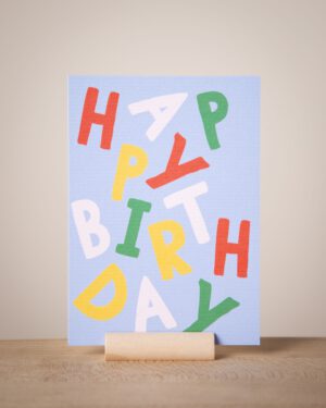Verjaardagskaart 'happy birthday'